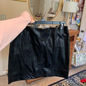 Leather skirt